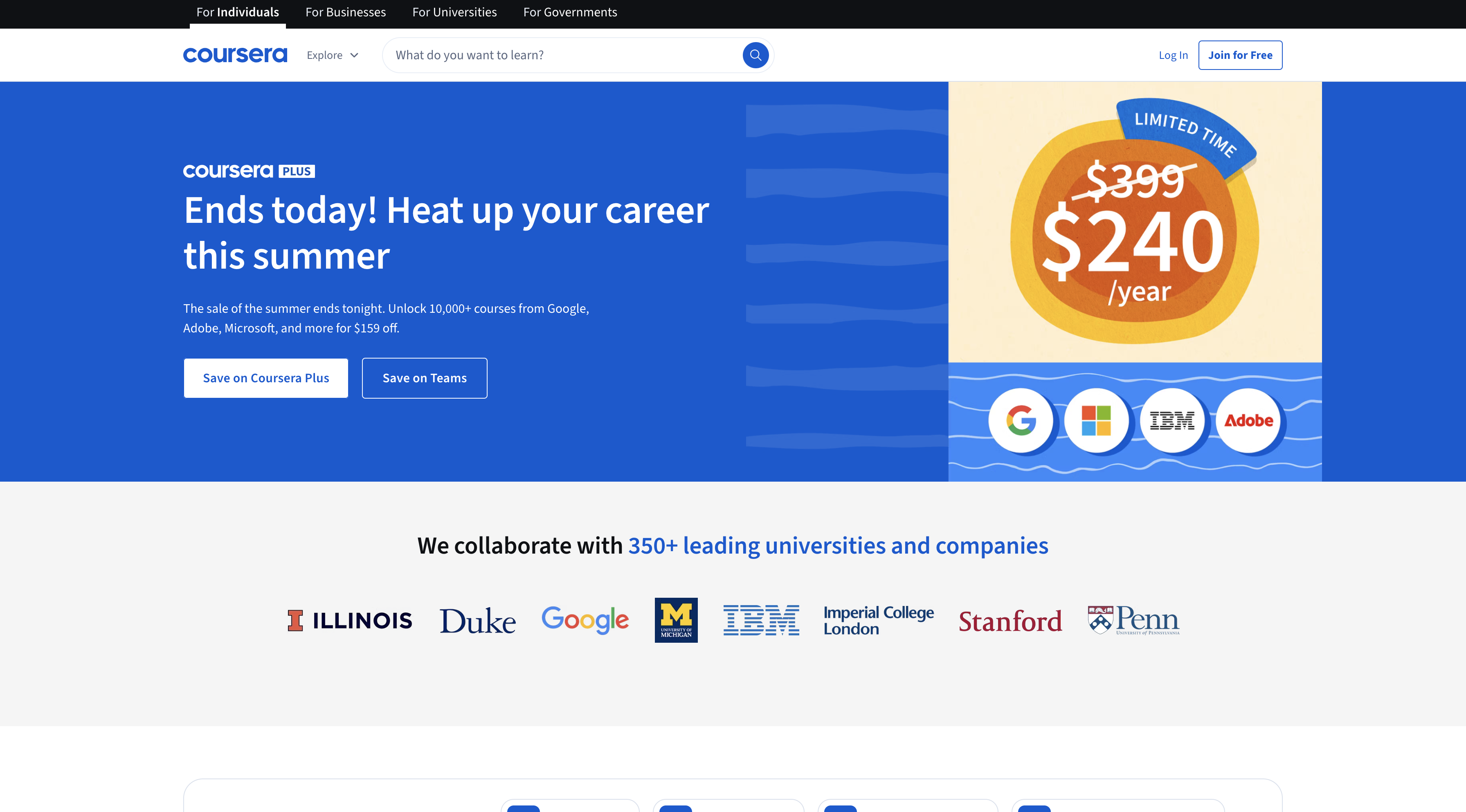 Online Learning Platform at (Coursera)